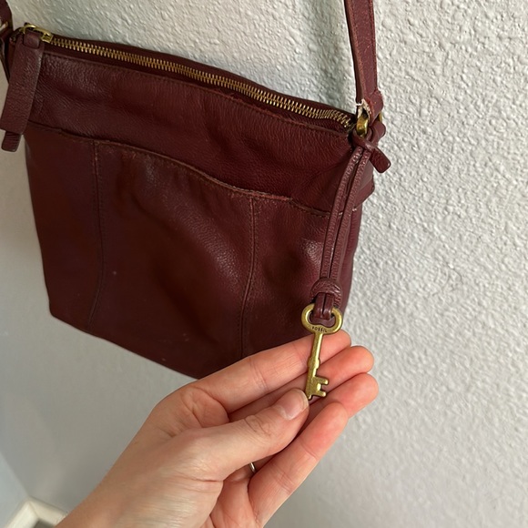 Fossil Crossbody Purse with matching Wallet leather - Picture 10 of 12